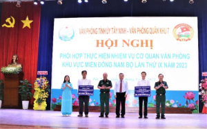 Văn phòng Quân khu 7 và Văn phòng các tỉnh, thành phố trên địa bàn cùng phối hợp hoàn thành tốt nhiệm vụ